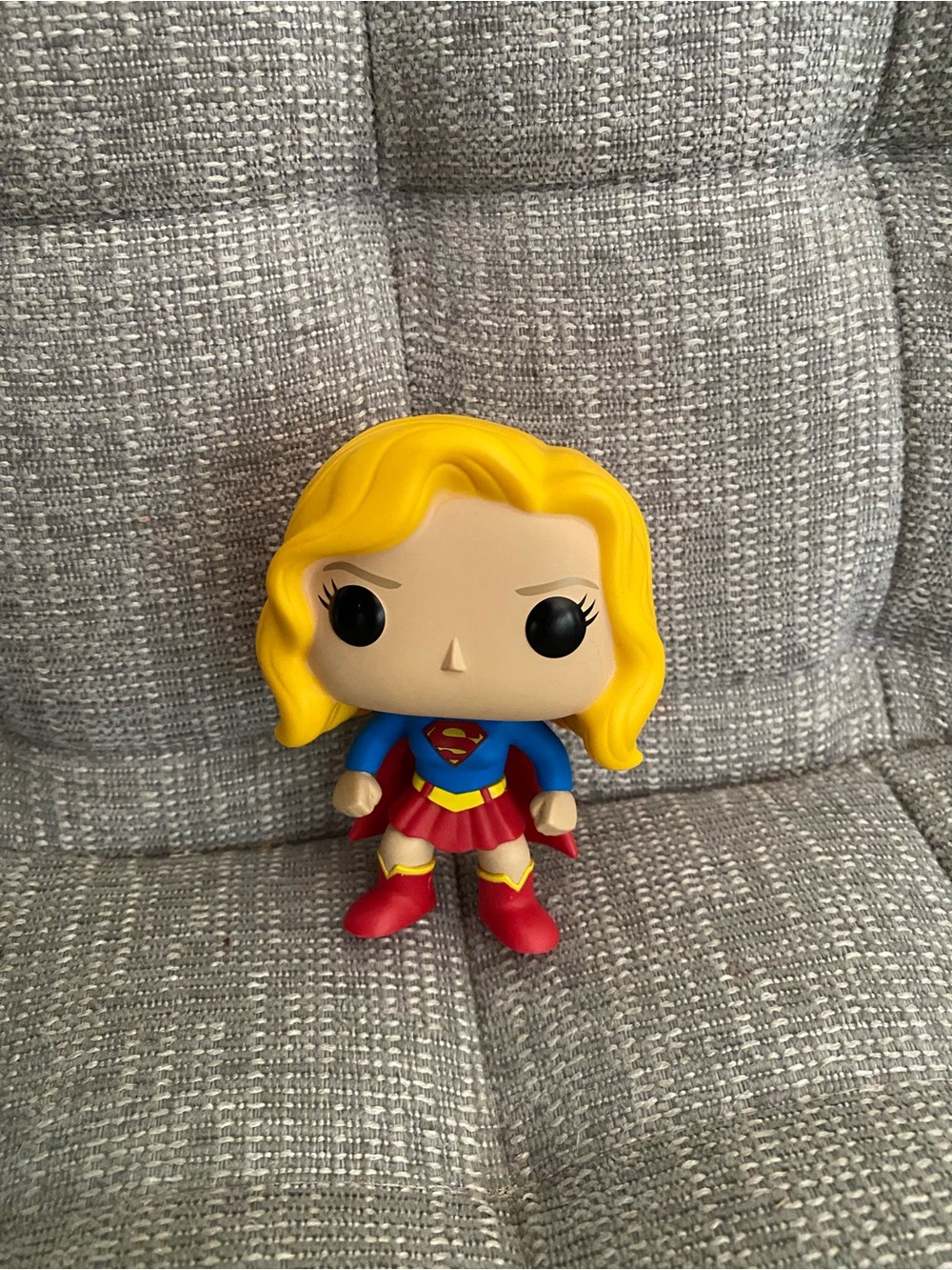 Funko Supergirl Pop! Figure - Yellow Hair, Blue Top & Red Skirt